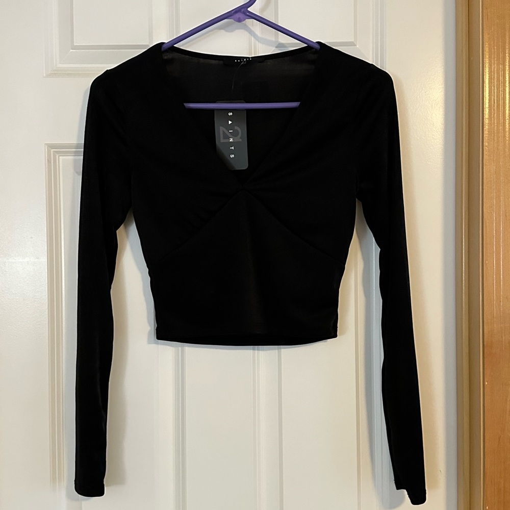 21 Saints cropped long sleeve